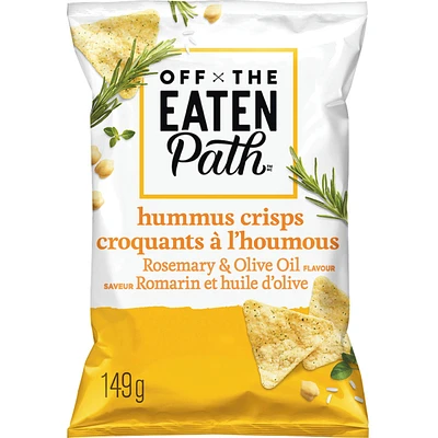 Hummus Crisps Rosemary & Olive Oil Flavour Chickpea and Rice Snacks 149g