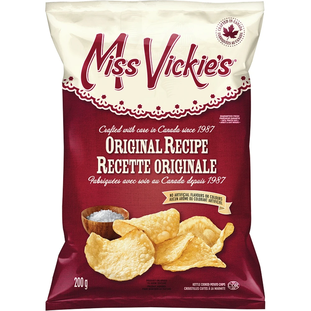 Original Recipe kettle cooked potato chips 200g