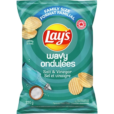 Wavy Salt & Vinegar flavoured potato chips