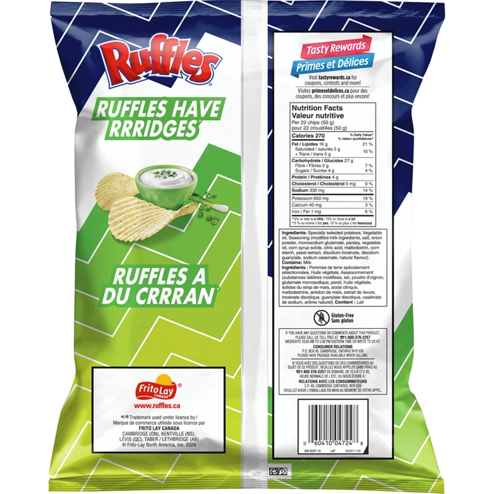 Sour Cream 'n Onion Flavoured Potato Chips