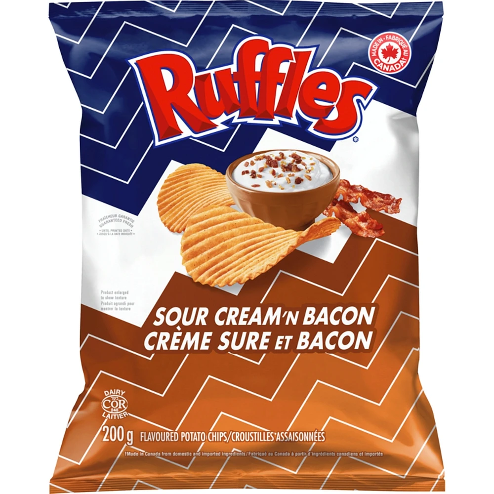 Sour Cream 'n Bacon Flavoured Potato Chips