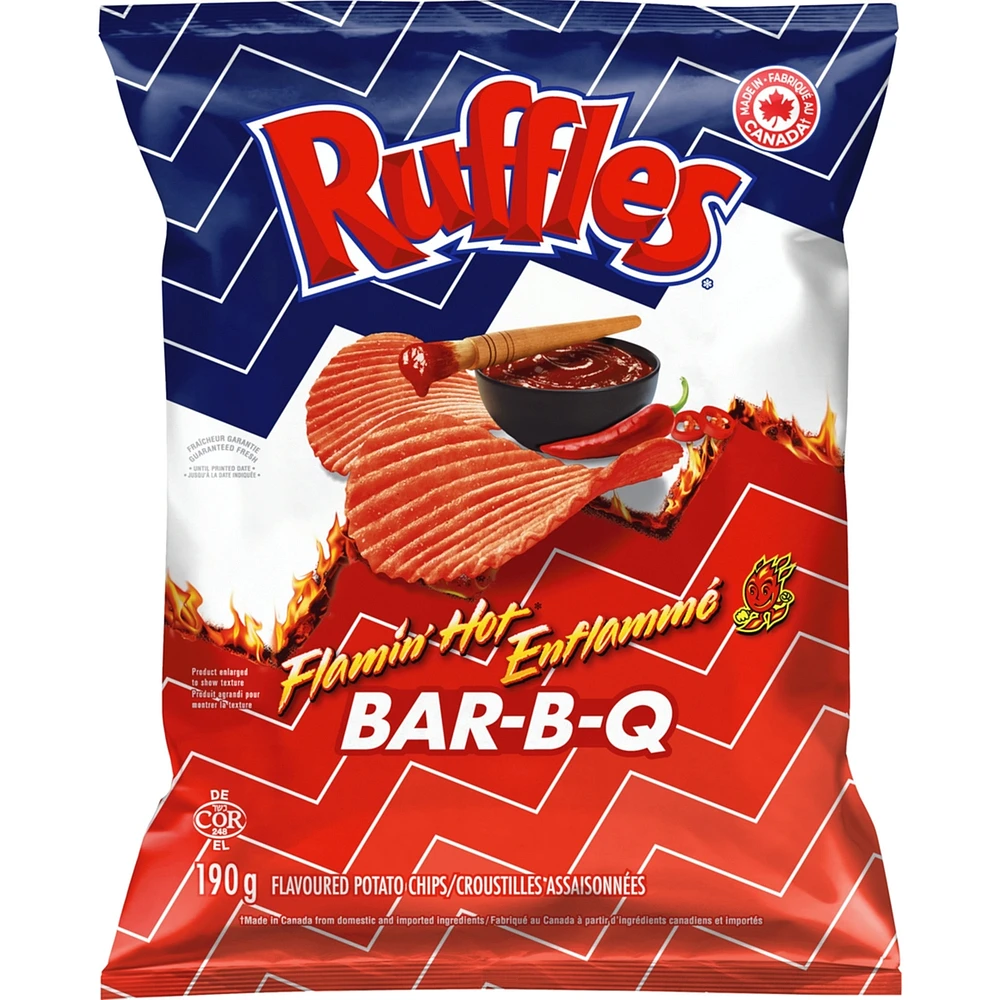 Flamin’ Hot Bar-B-Q Flavoured Potato Chips