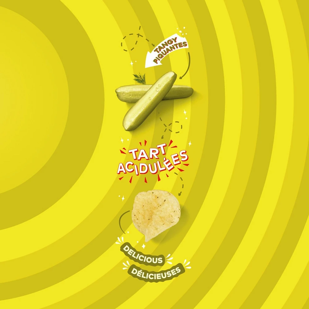 Dill Pickle flavoured potato chips