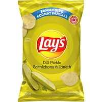 Dill Pickle flavoured potato chips