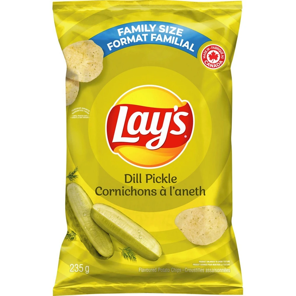 Dill Pickle flavoured potato chips