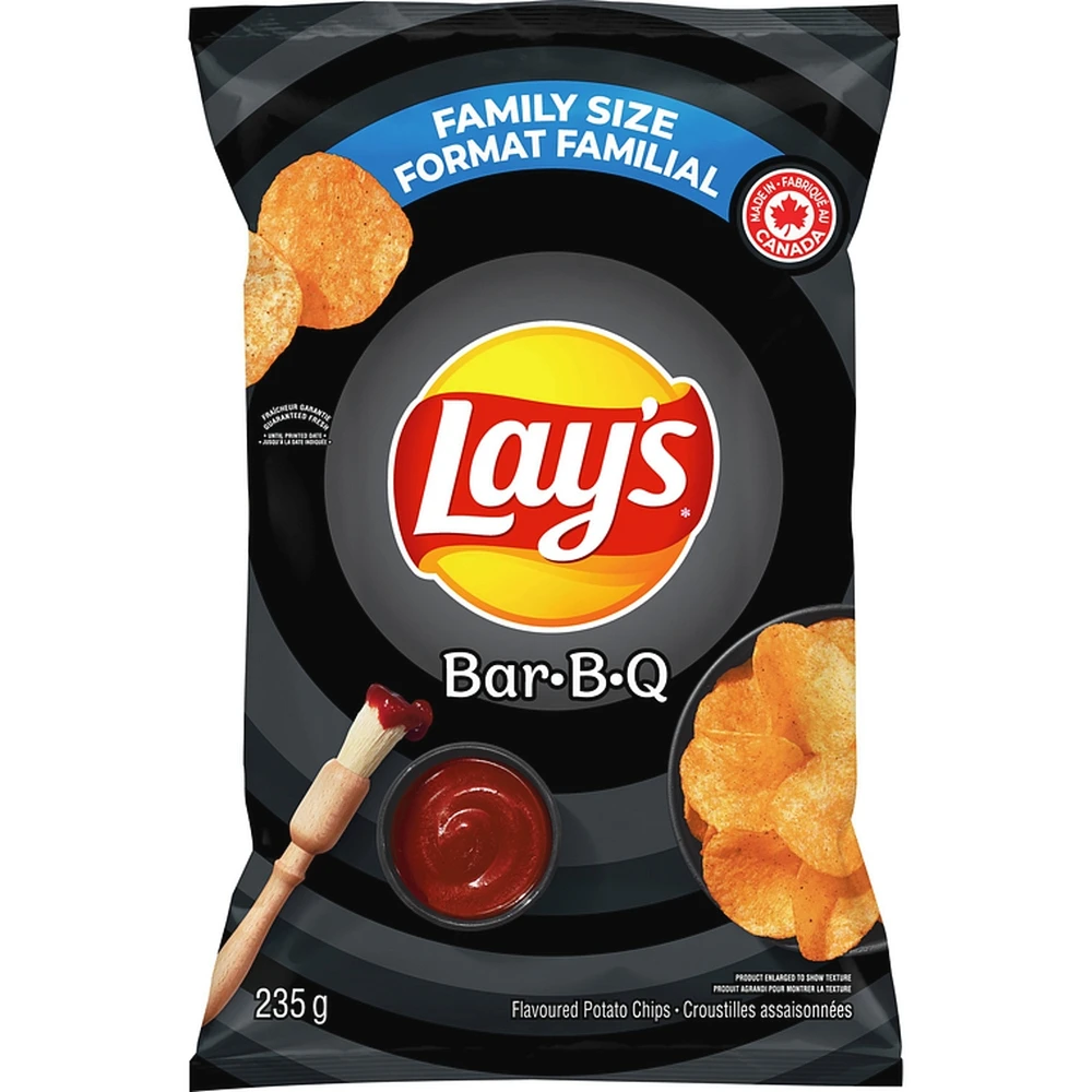 Bar-B-Q flavoured potato chips