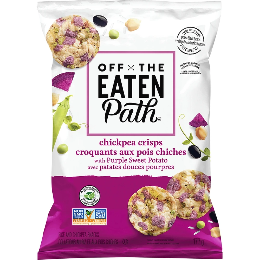 Chickpea Crisps with Purple Sweet Potato Rice and Chickpea Snacks 177g