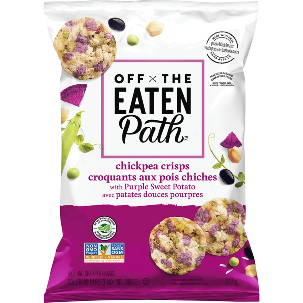 Chickpea Crisps with Purple Sweet Potato Rice and Chickpea Snacks 177g