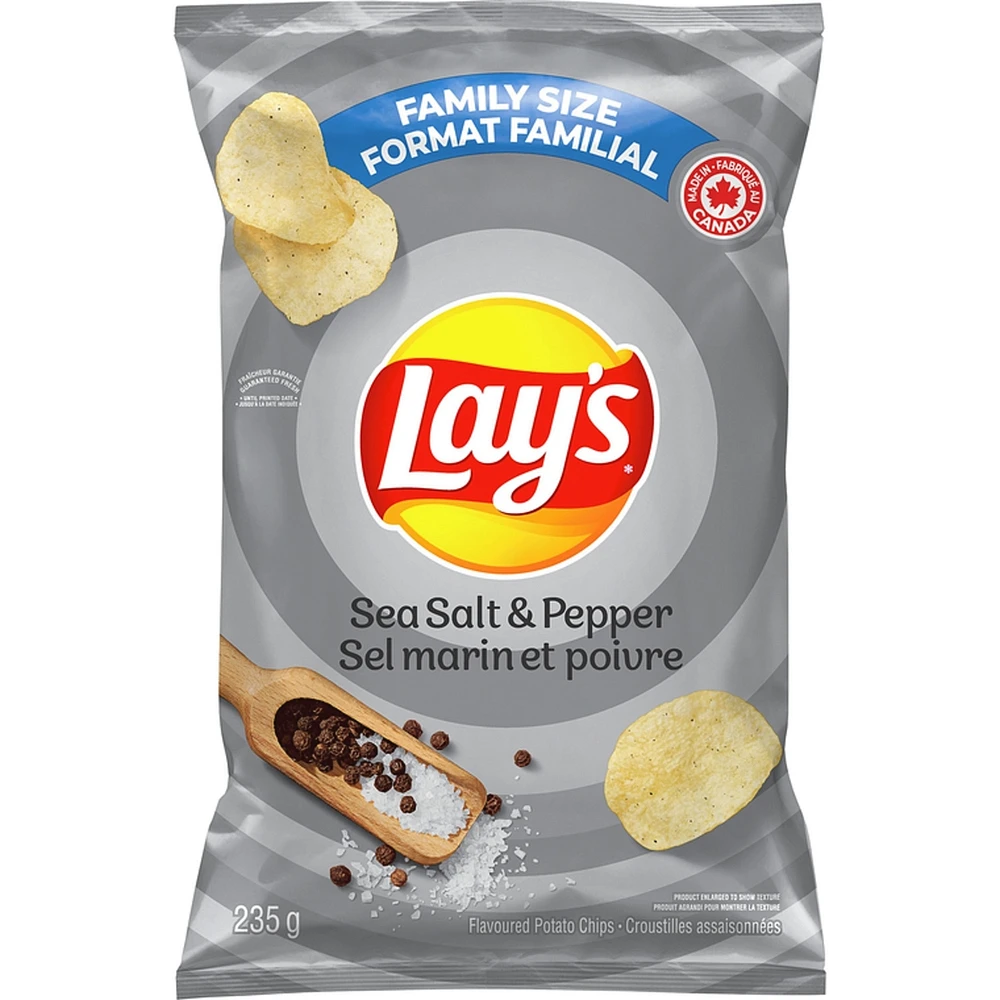 Sea Salt & Pepper Flavoured Potato Chips