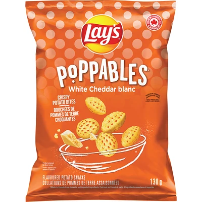 Poppables White Cheddar flavoured potato snacks