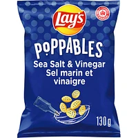 Poppables Sea Salt & Vinegar flavoured potato snacks