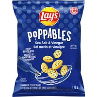 Poppables Sea Salt & Vinegar flavoured potato snacks