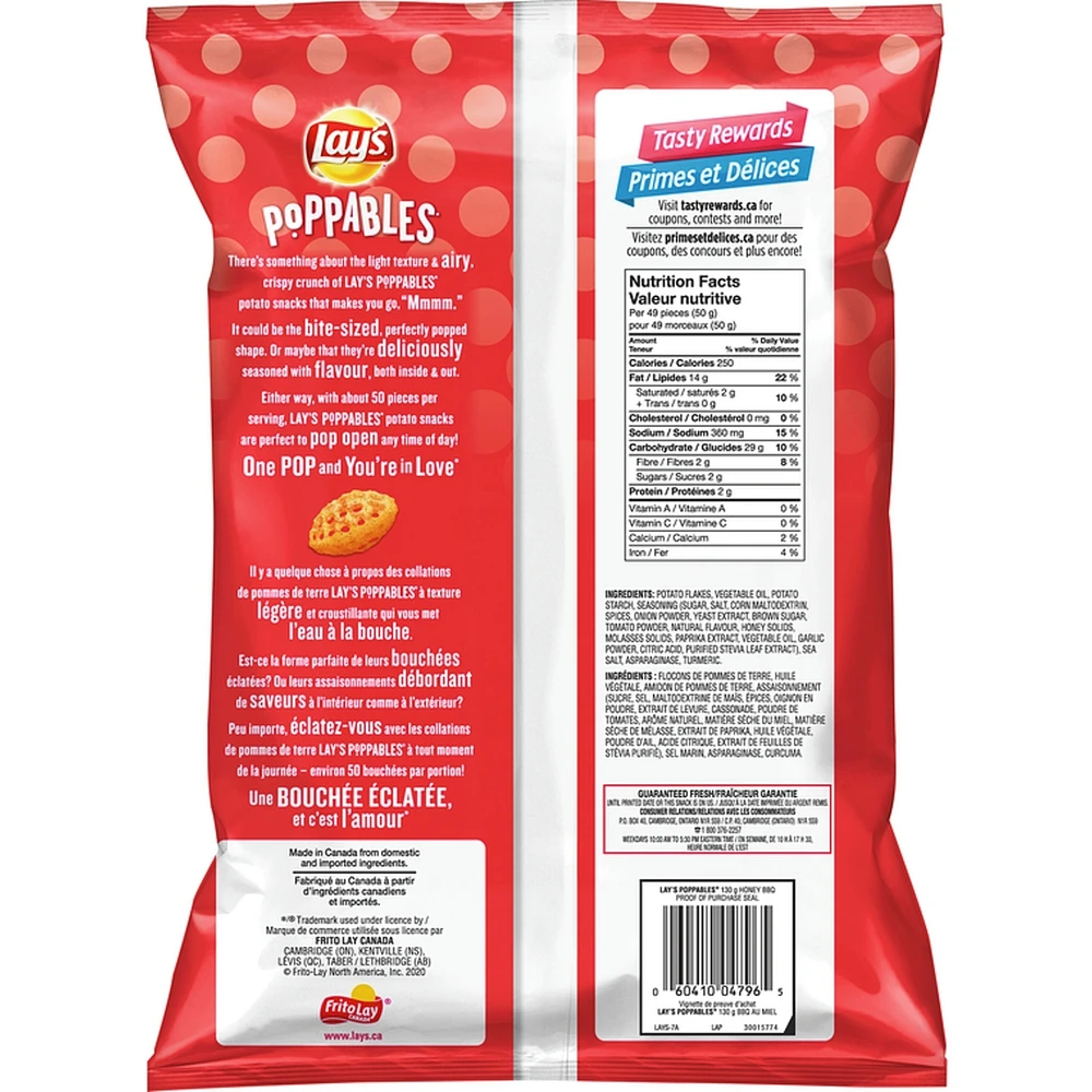 Poppables Honey BBQ Flavoured Potato Snacks