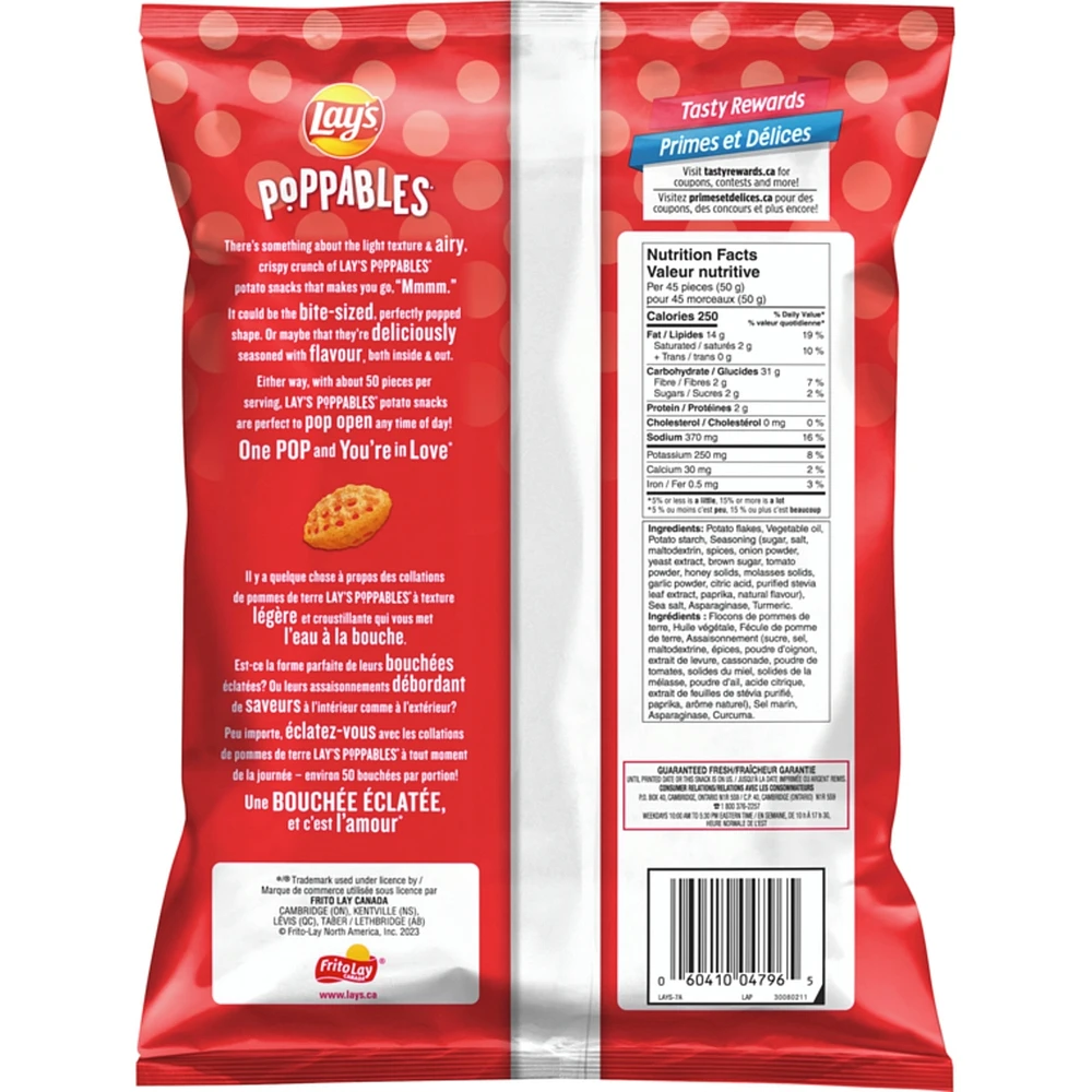 Poppables Honey BBQ Flavoured Potato Snacks