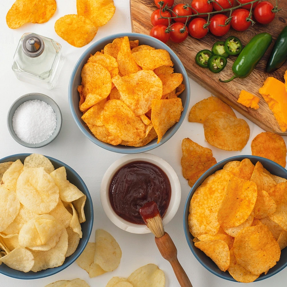 Cheddar Jalapeño flavoured potato chips