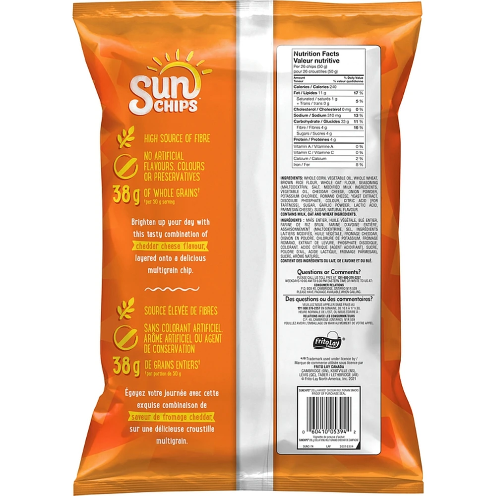 Harvest Cheddar Flavour Multigrain Snacks 205g