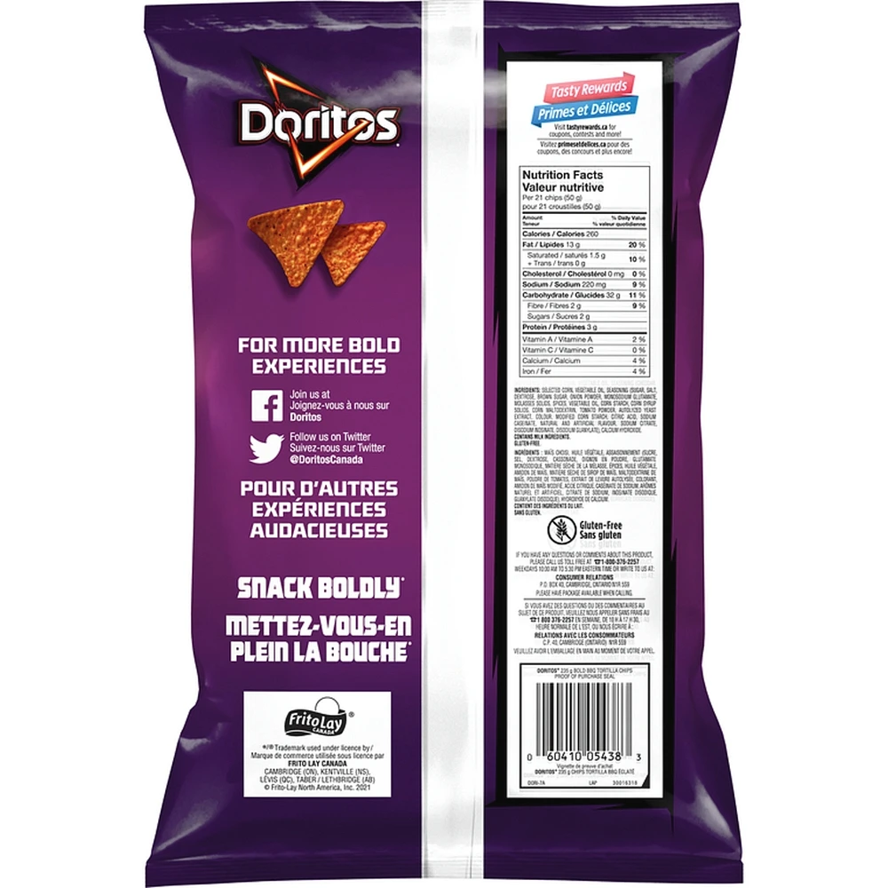 Bold BBQ Flavoured Tortilla Chips