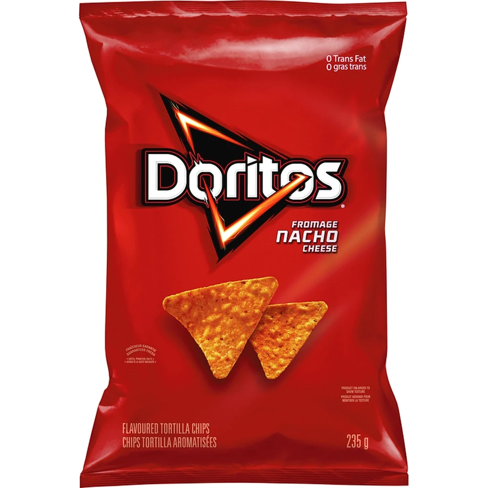 Nacho Cheese flavoured tortilla chips