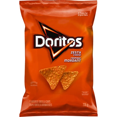 Zesty Cheese flavoured tortilla chips