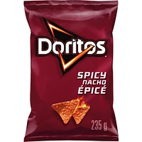 Spicy Nacho flavoured tortilla chips