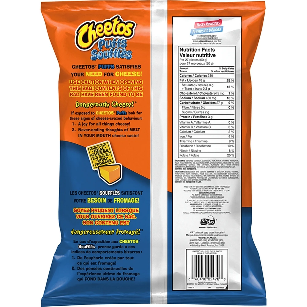 Puffs Cheese Flavoured Snacks