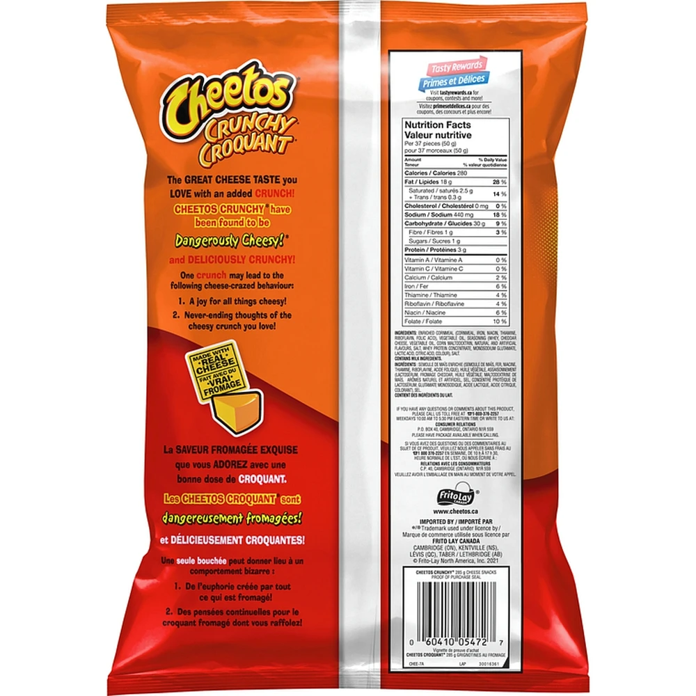 Crunchy Cheese Flavoured Snacks