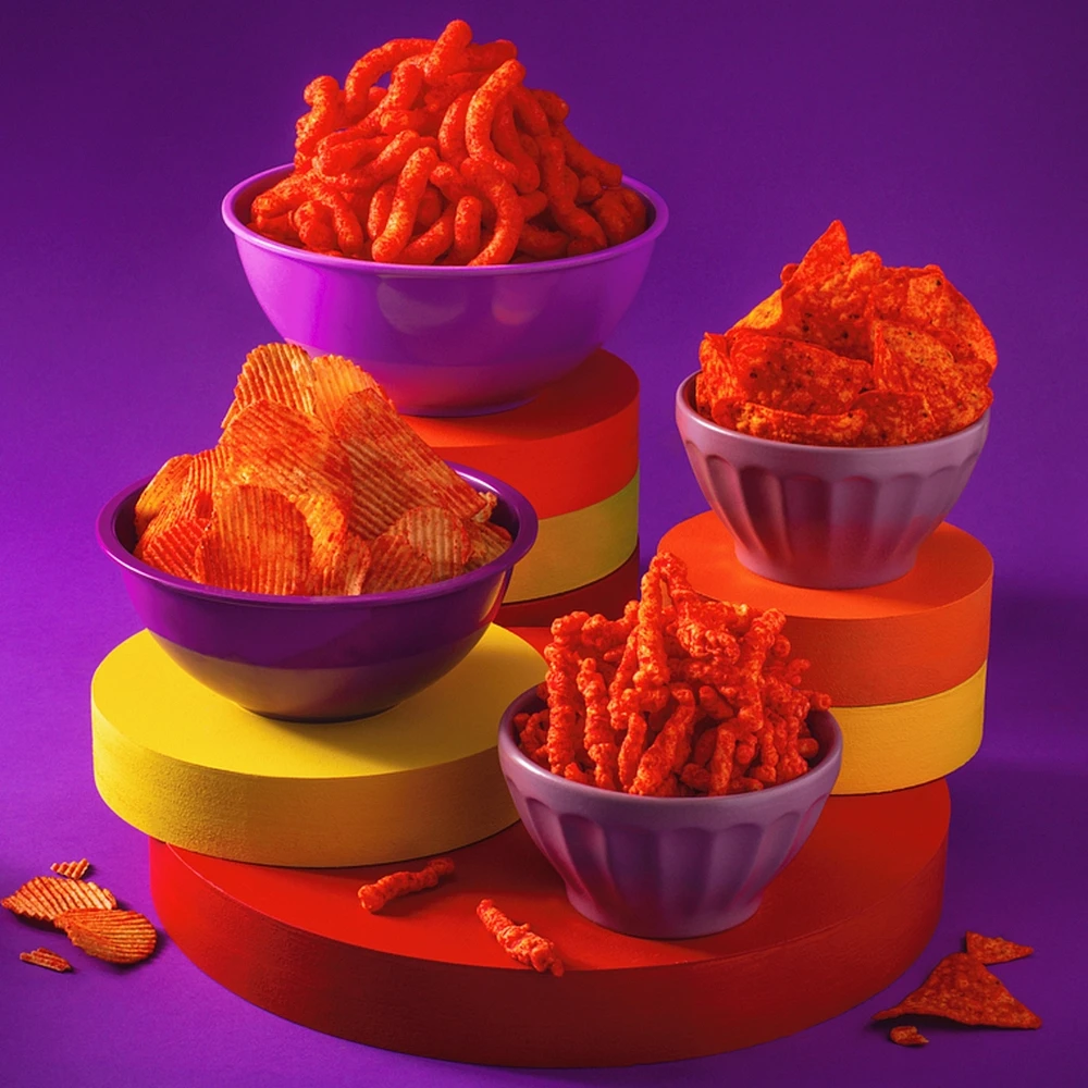 Crunchy Flamin' Hot Cheese Flavoured Snacks