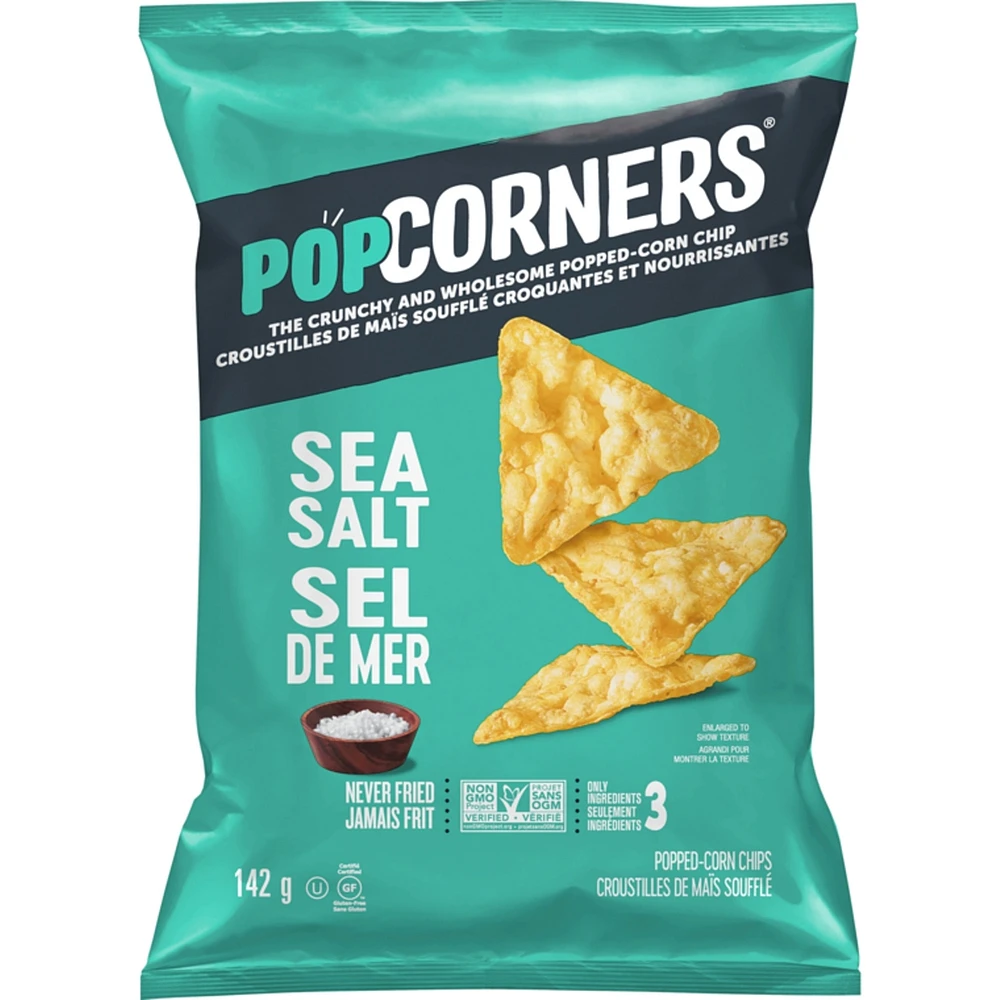Sea Salt Popped-Corn Chips 142g