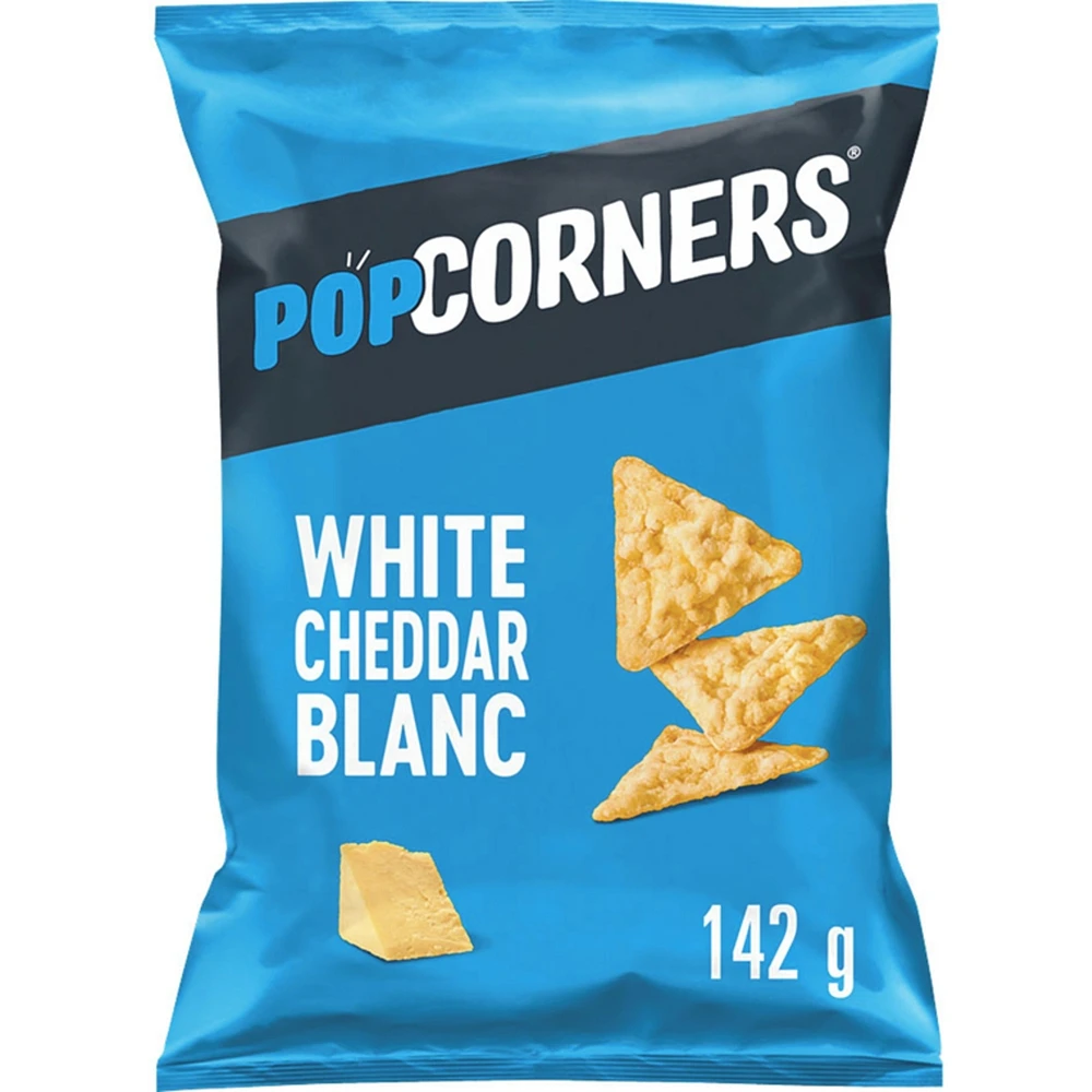 White Cheddar Flavoured Popped-Corn Chips