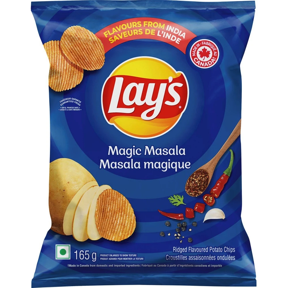 Magic Masala ridged flavoured potato chips