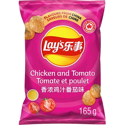 Chicken and Tomato Flavoured Potato Chips