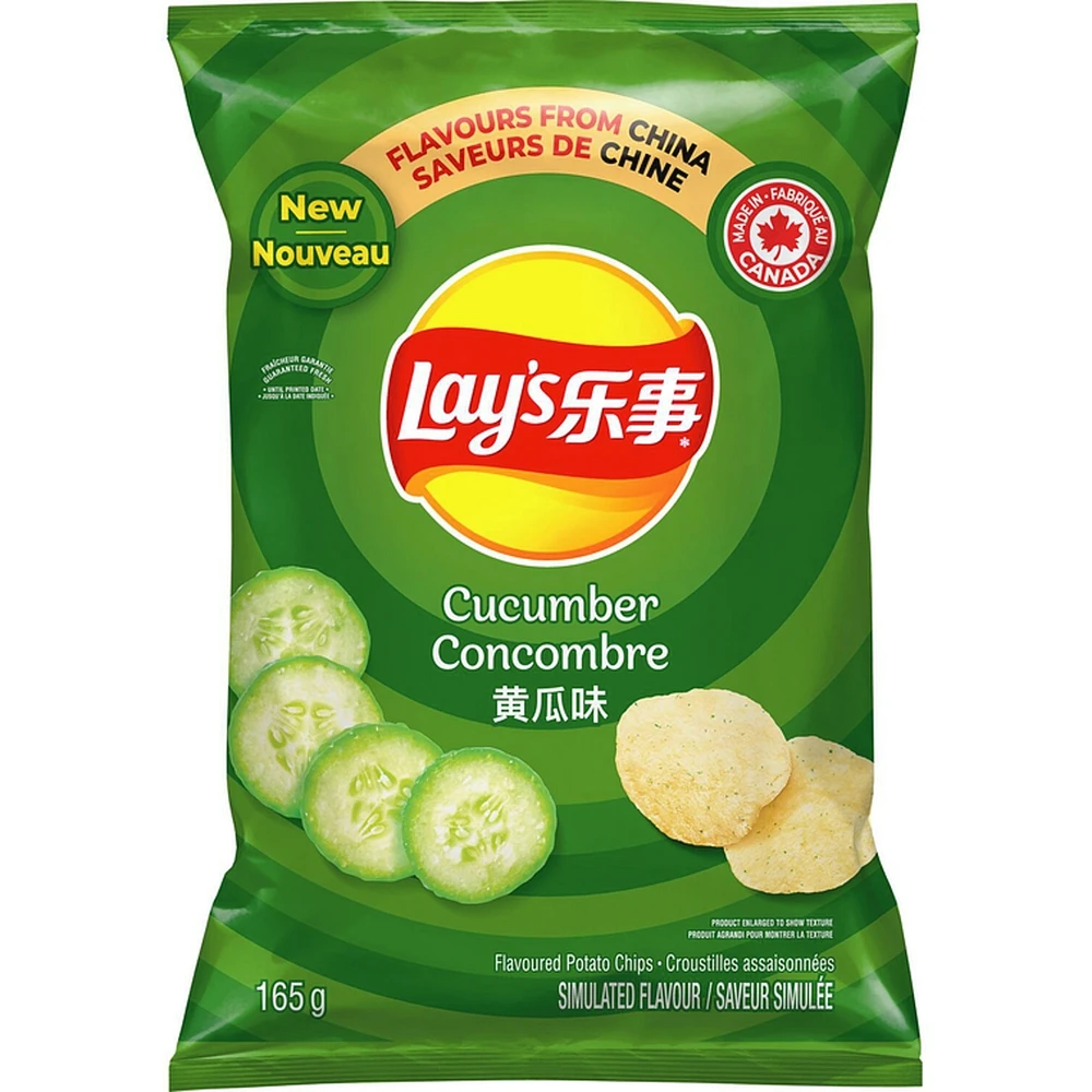 Cucumber Flavoured Potato Chips