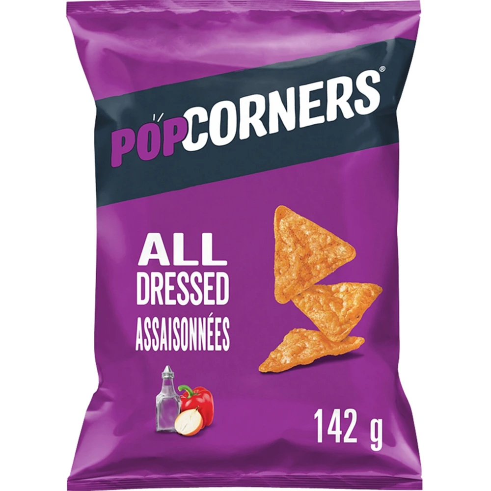 All Dressed Flavoured Popped-Corn Chips