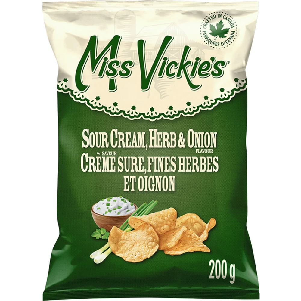 Sour Cream, Herb & Onion Kettle Cooked Potato Chips