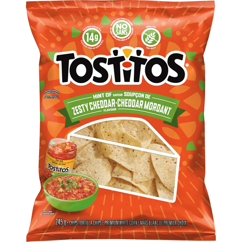 Hint of Zesty Cheddar Tortilla Chips