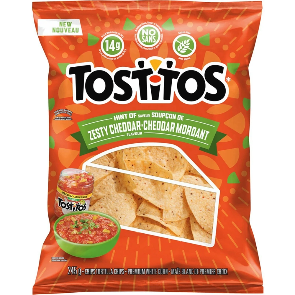 Hint of Zesty Cheddar Tortilla Chips