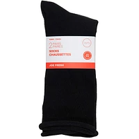 Women roll top crew , Blk