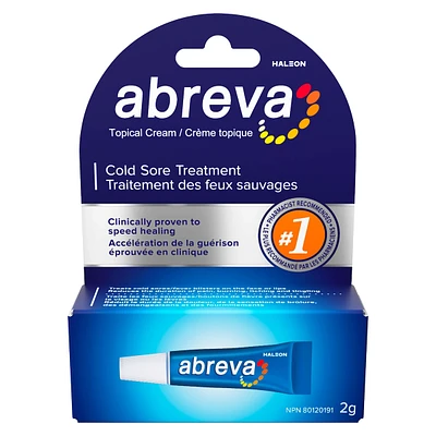 Abreva Cold Sore Treatment cream Tube 2g