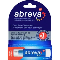 Abreva Cold Sore Treatment Cream Pump 2g