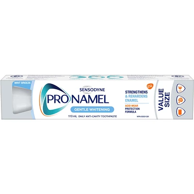 Pro-Émail dentifrice quotidien contre la carie Essence de menthe Blanchissant doux, 110 mL Grand Format