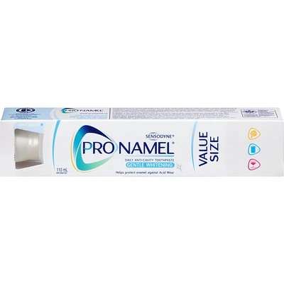 ProNamel Gentle Whitening Enamel Care Toothpaste, Mint Breeze, 110mL Value Size