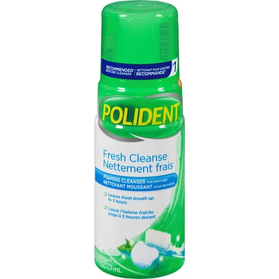 Polident Foam Fresh Cleanse Denture Cleaner 125mL