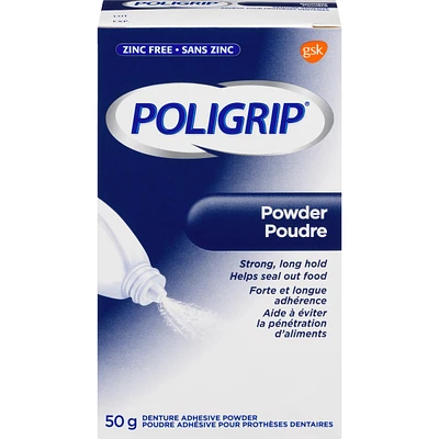 Poligrip Powder Denture Adhesive Powder, 50g