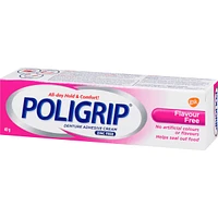 Poligrip Flavour Free Denture Adhesive Cream, 40g