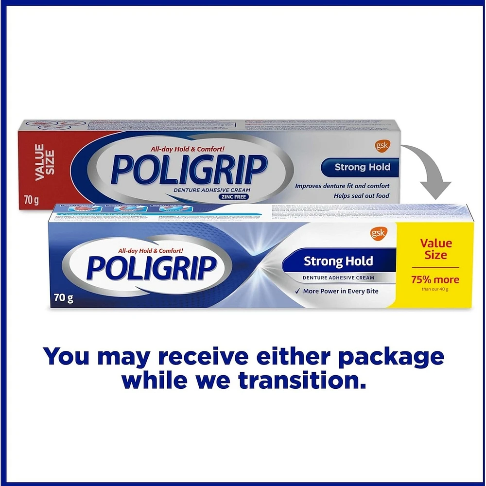 Strong Hold Denture Adhesive Cream