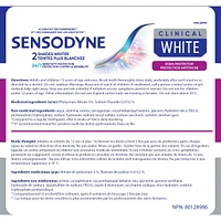 Clinical White Mint Toothpaste for Sensitive Teeth (Stain Protector)