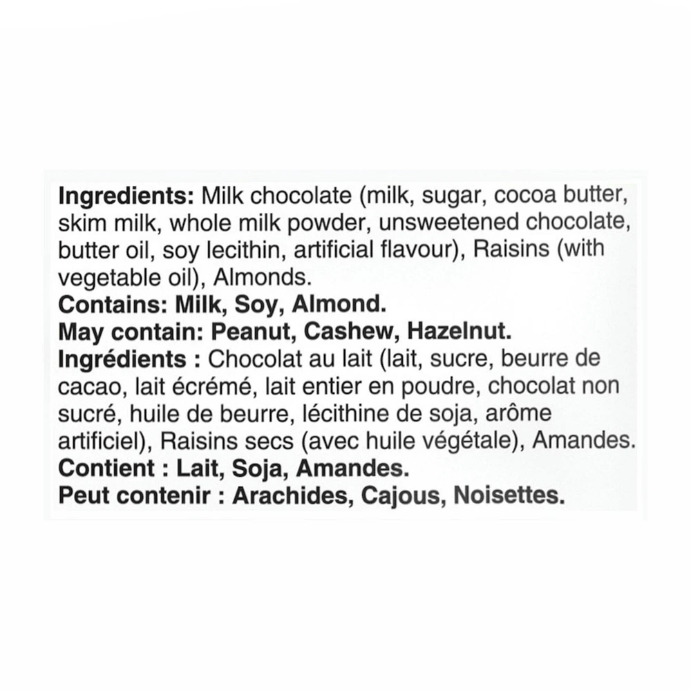 Dairy Milk Milk Chocolate, Raisins And Chopped Almonds Fruit & Nut