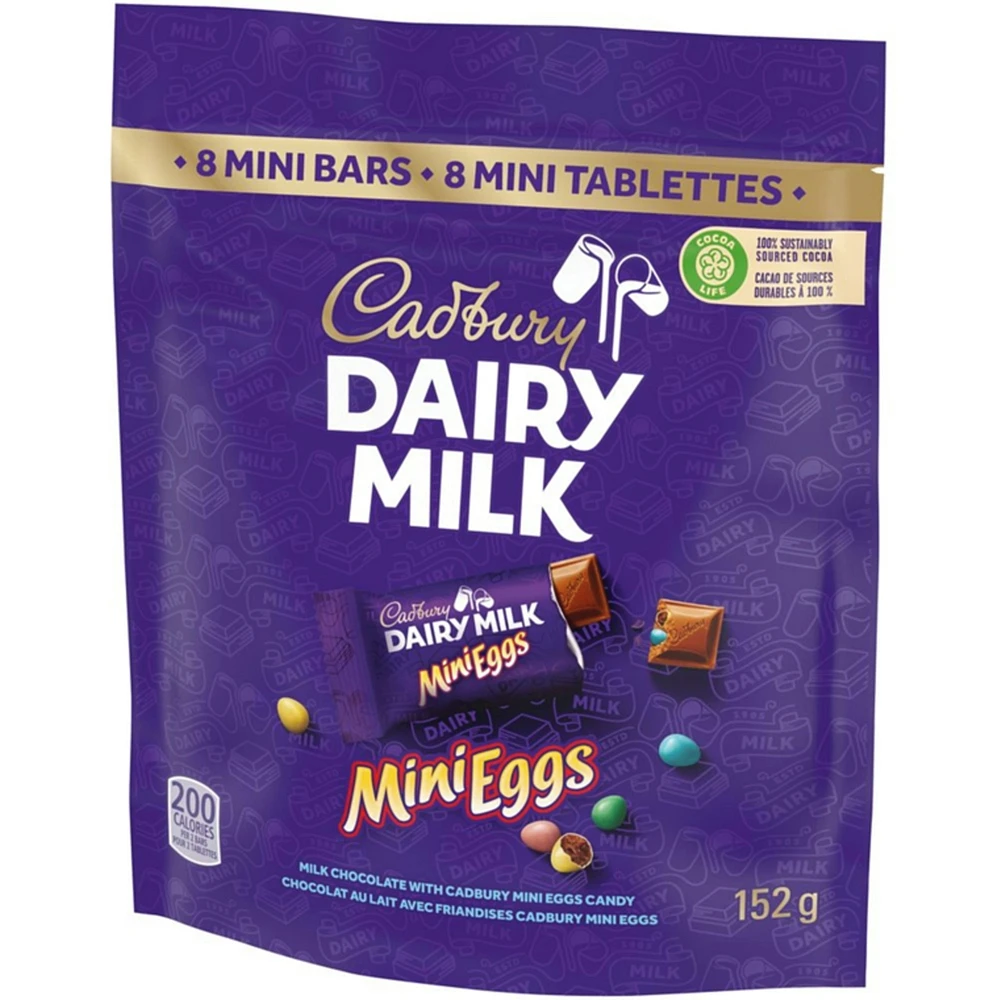 Dairy Milk Mini Eggs, Mini Chocolatey Candy Bars