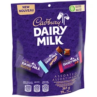 Assorted Chocolatey Candy Mini Bars, Individually Wrapped, 19 Mini Bars