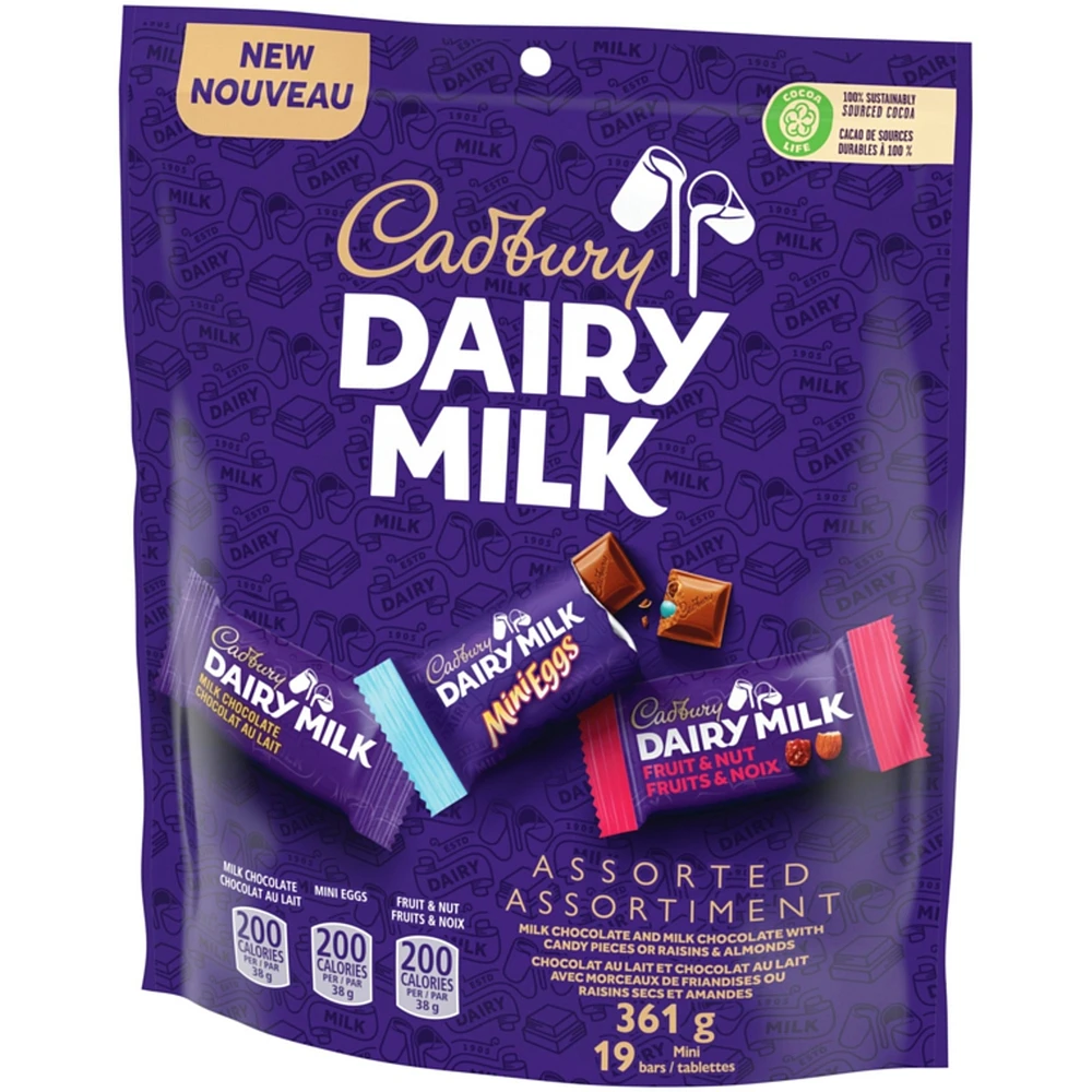 Assorted Chocolatey Candy Mini Bars, Individually Wrapped, 19 Mini Bars